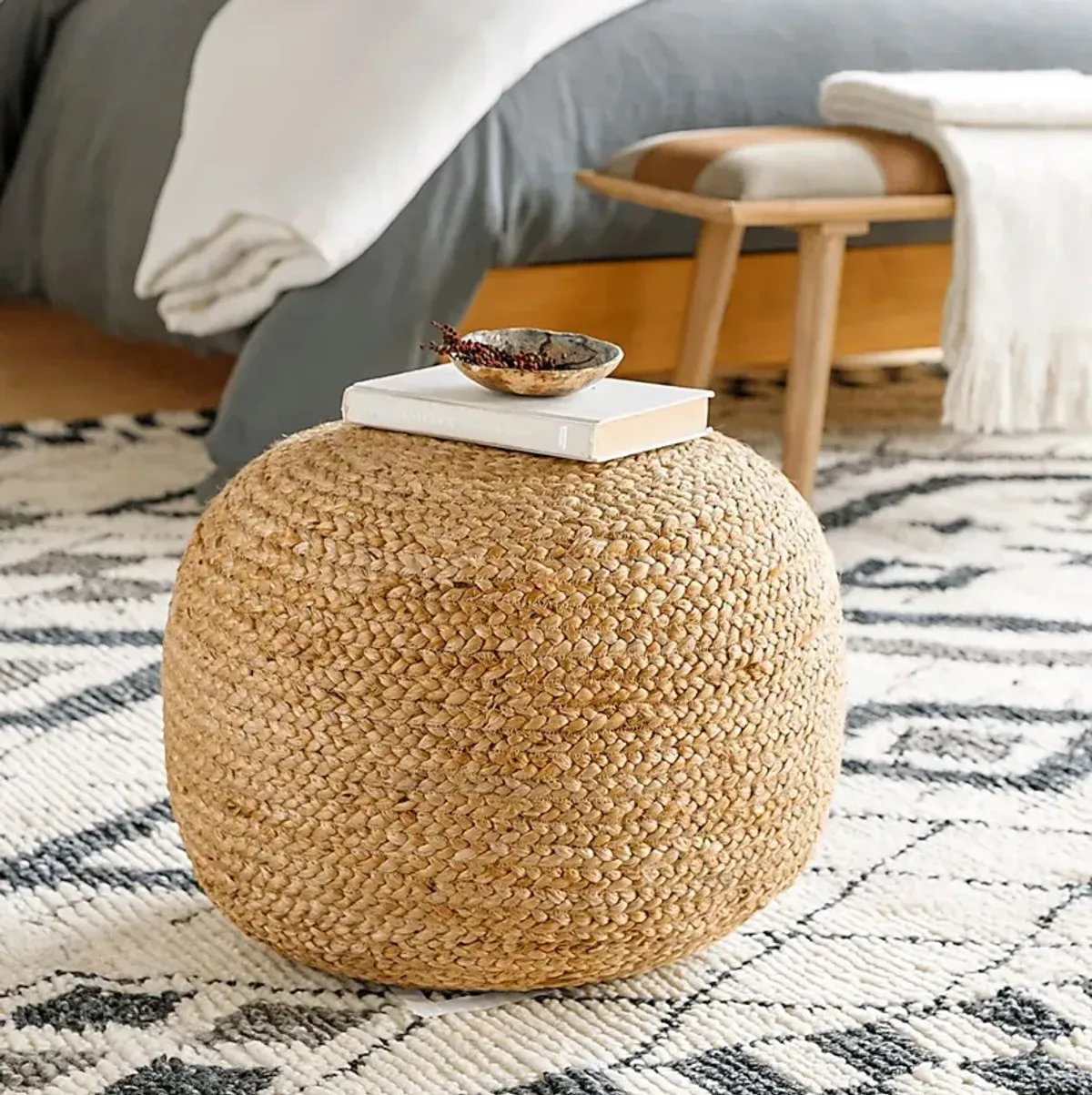 Aderodrome Khaki Ottoman