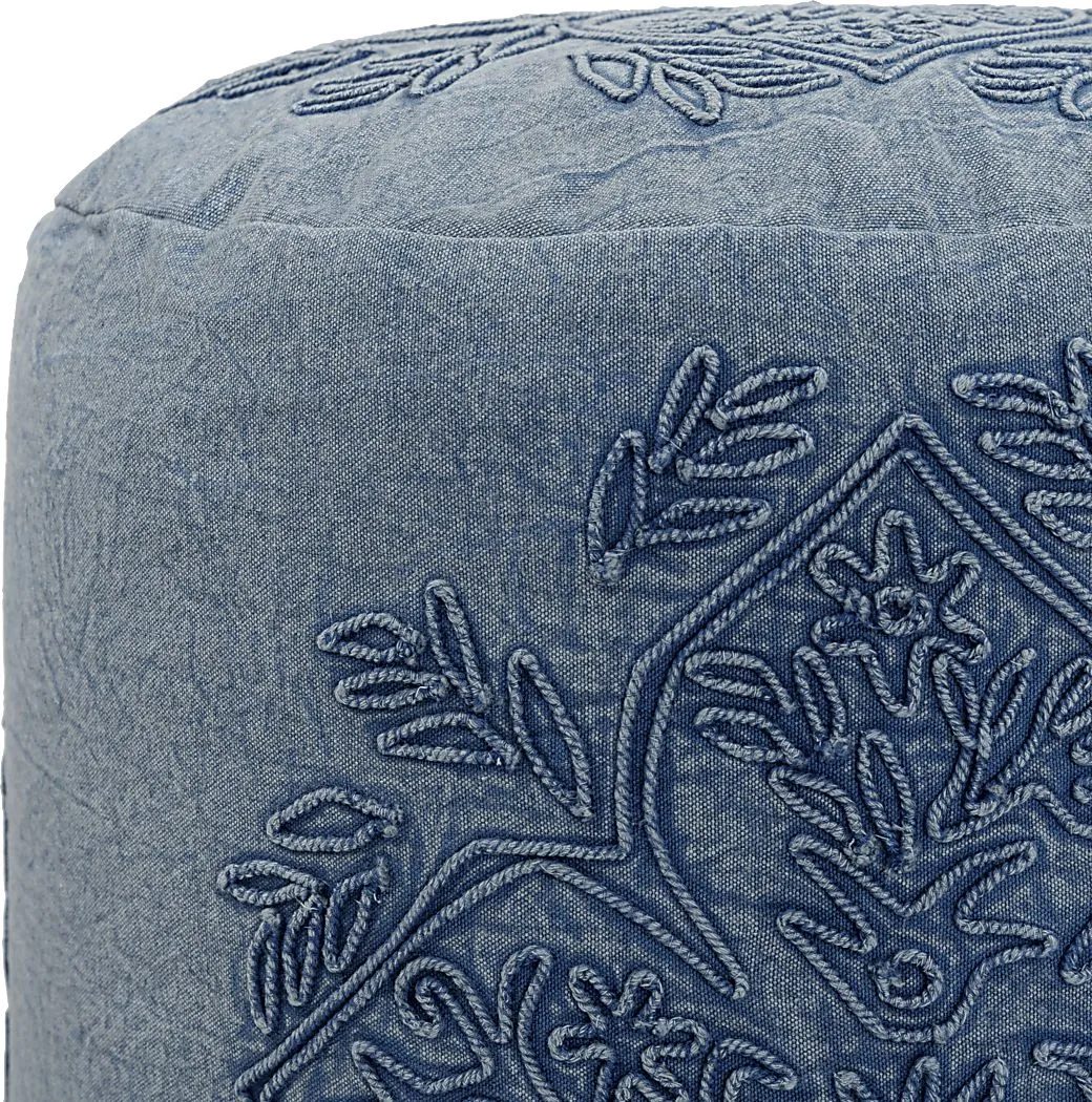 Aintree Denim Ottoman