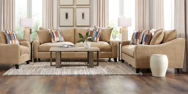 Cambria Gold 10 Pc Living Room
