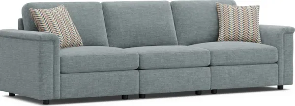 Tempo Modular Blue 3 Pc Sectional