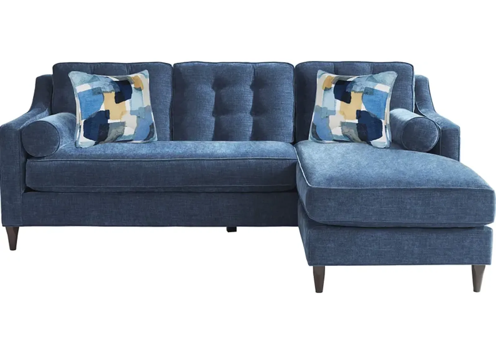 Hanover Indigo Chenille Sleeper Chaise Sofa