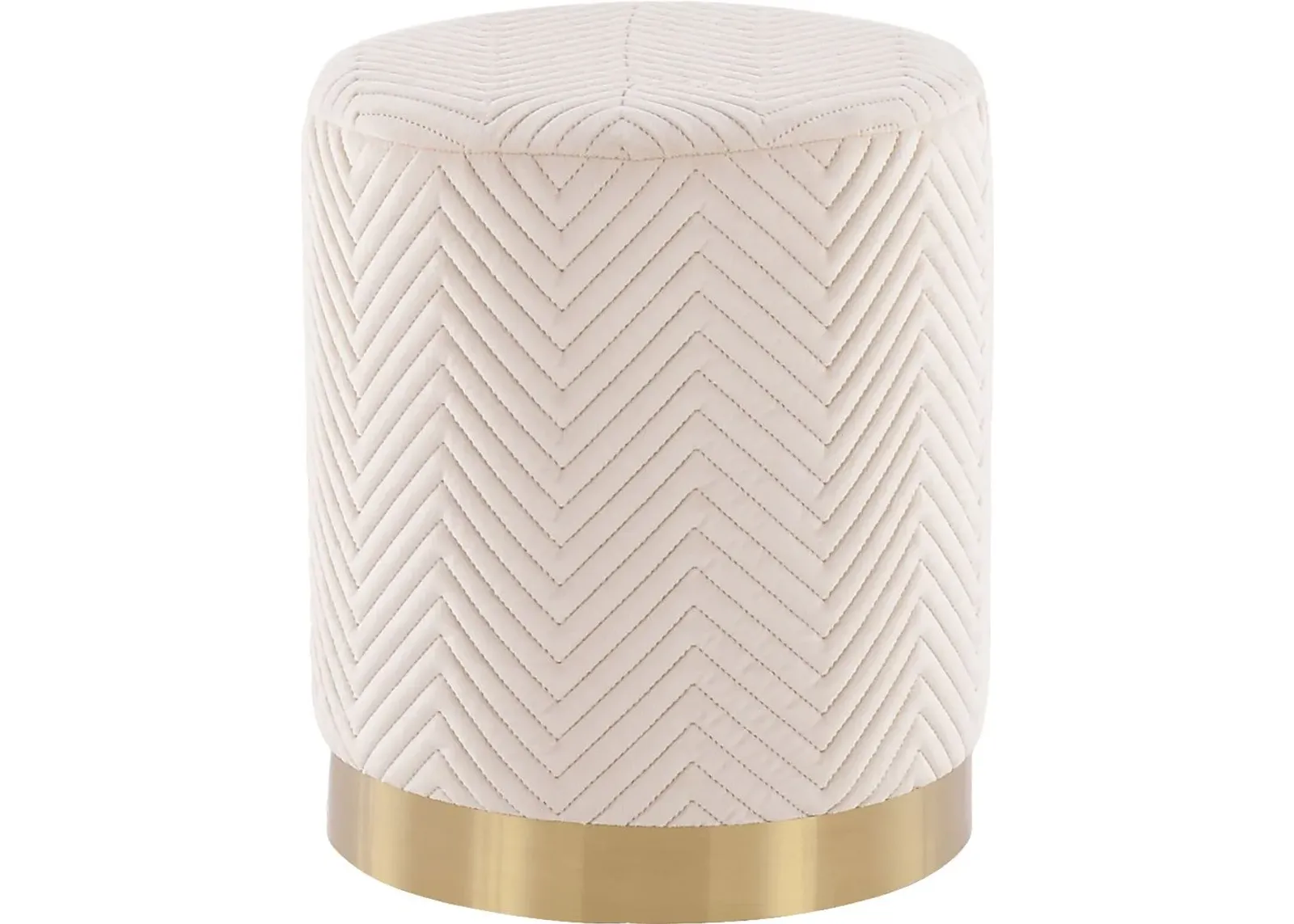 Valegreen Cream Ottoman