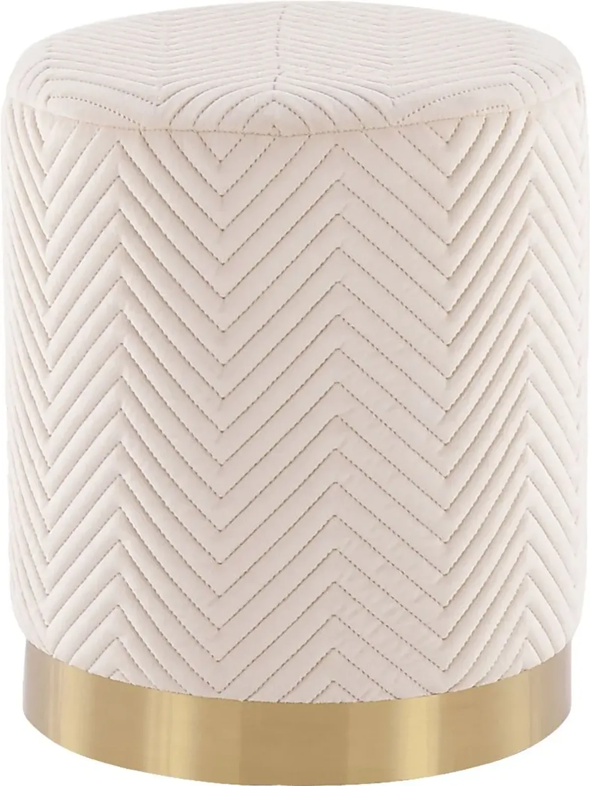 Valegreen Cream Ottoman