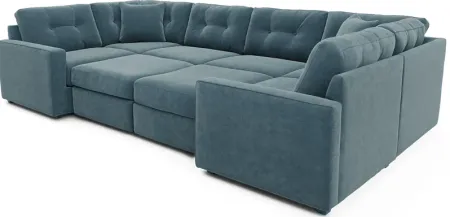 ModularOne Teal 8 Pc Sectional