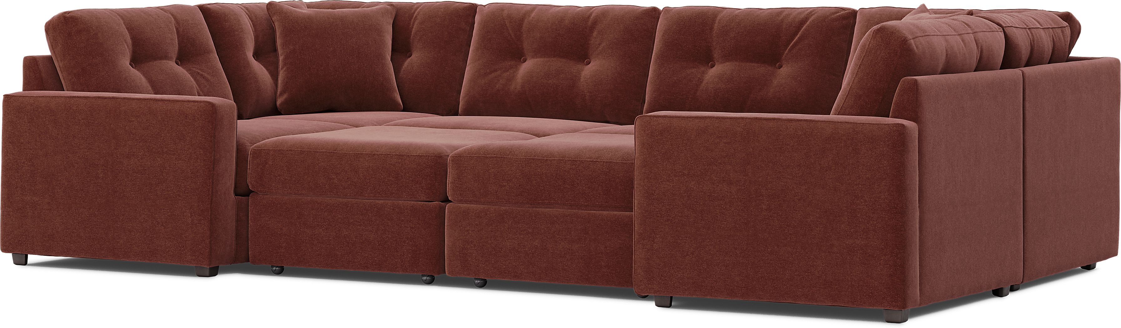 ModularOne Merlot 8 Pc Sectional