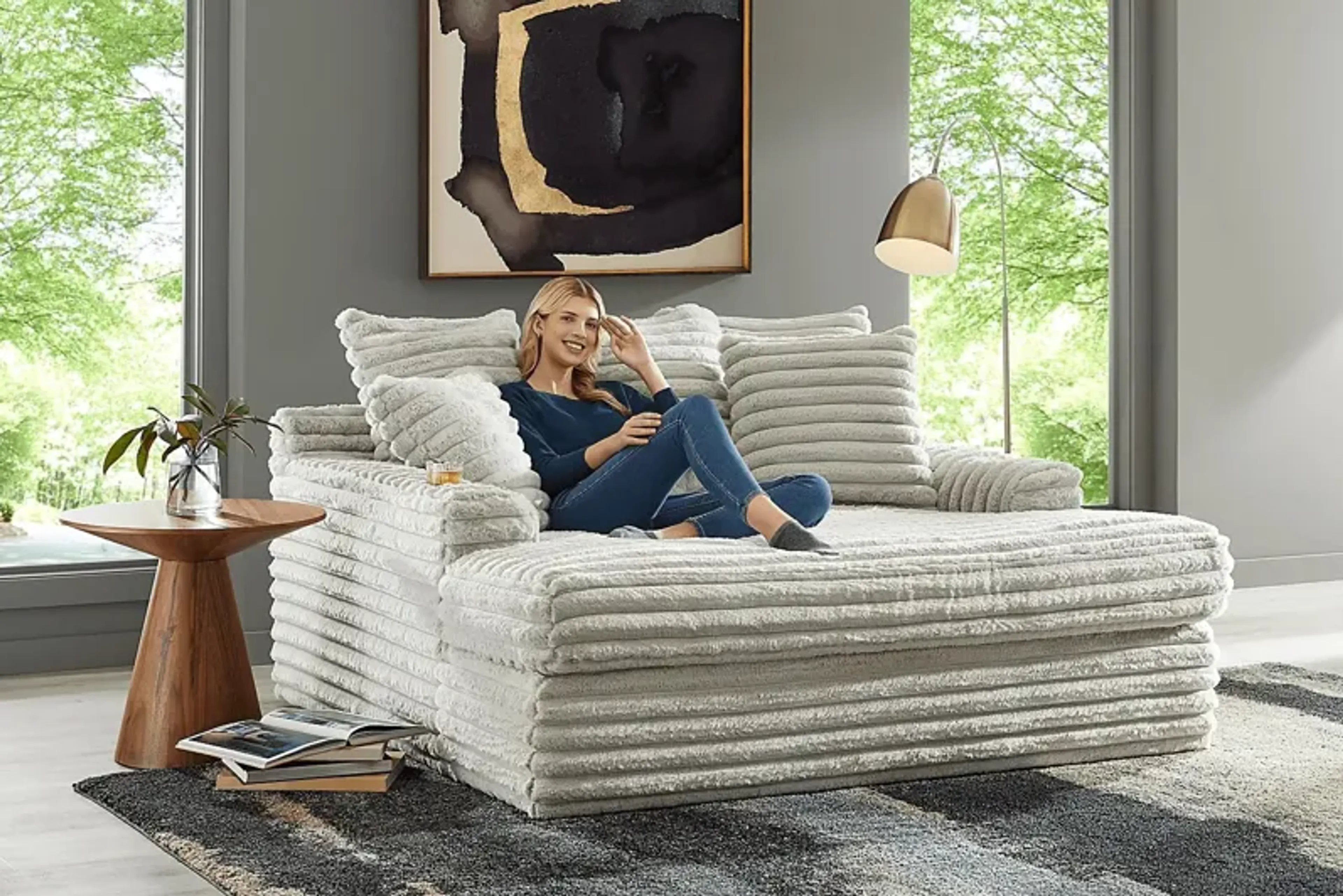 Stratford Gray Chaise Rooms To Go | Furniture.com