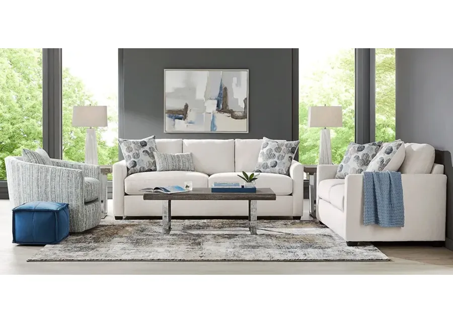 Caprice Ivory 8 Pc Living Room