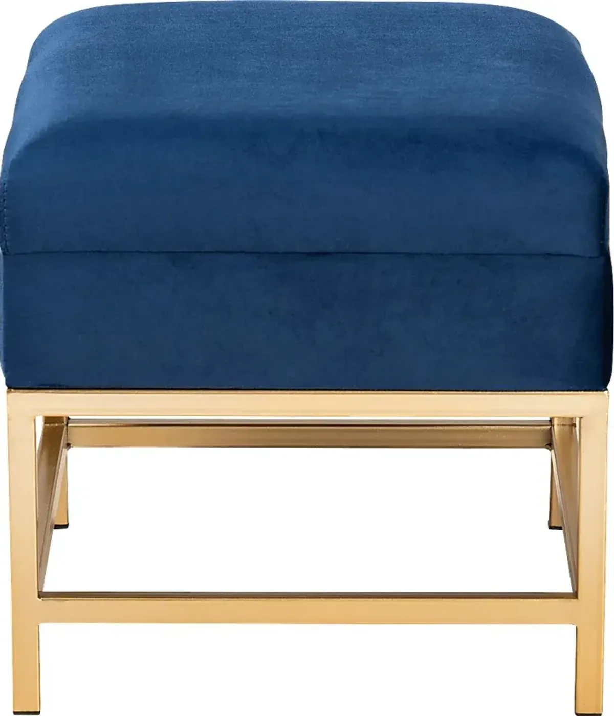 Wiltz Blue Storage Accent Ottoman