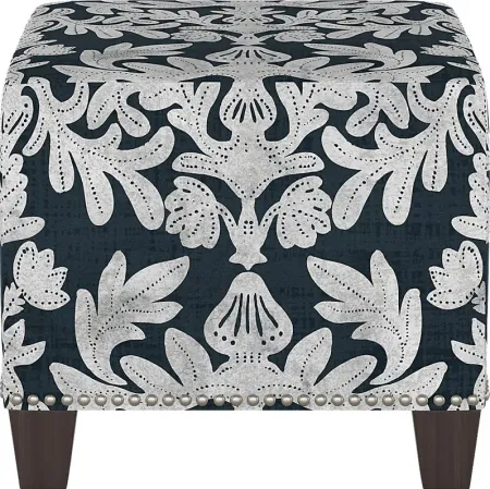 Classical Notes Blue Ottoman