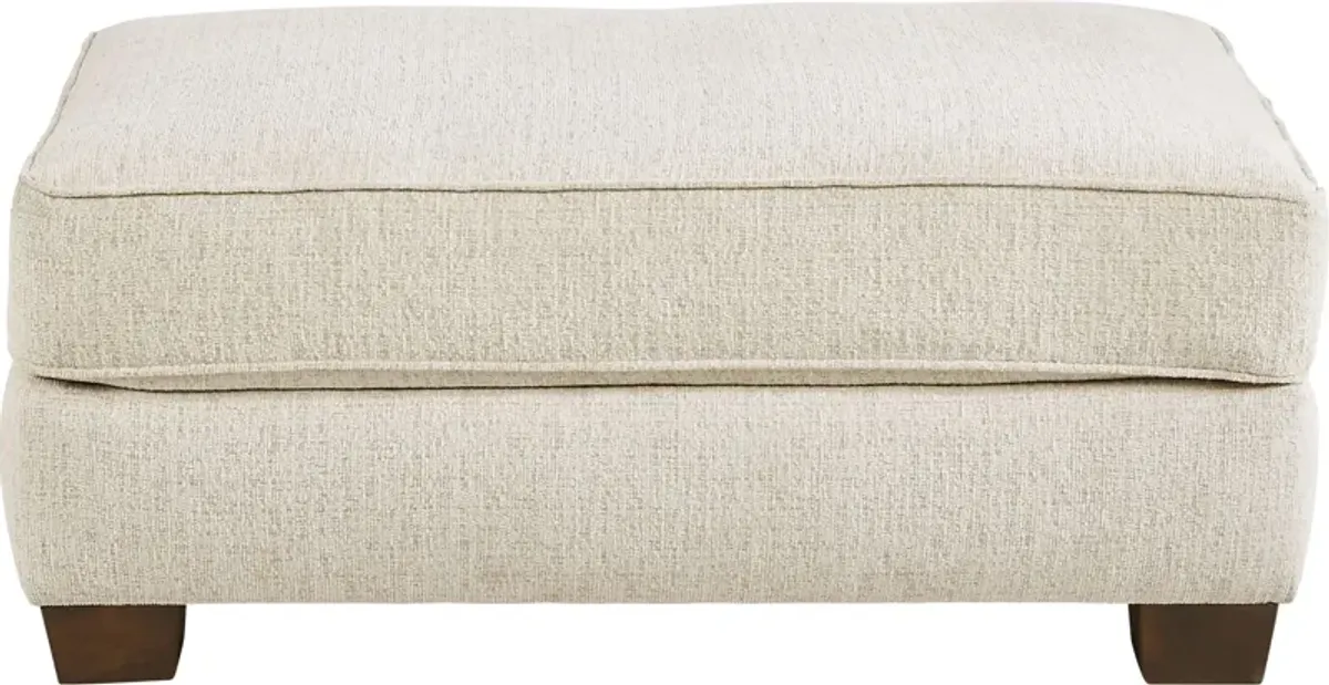 Fallon Ivory Ottoman