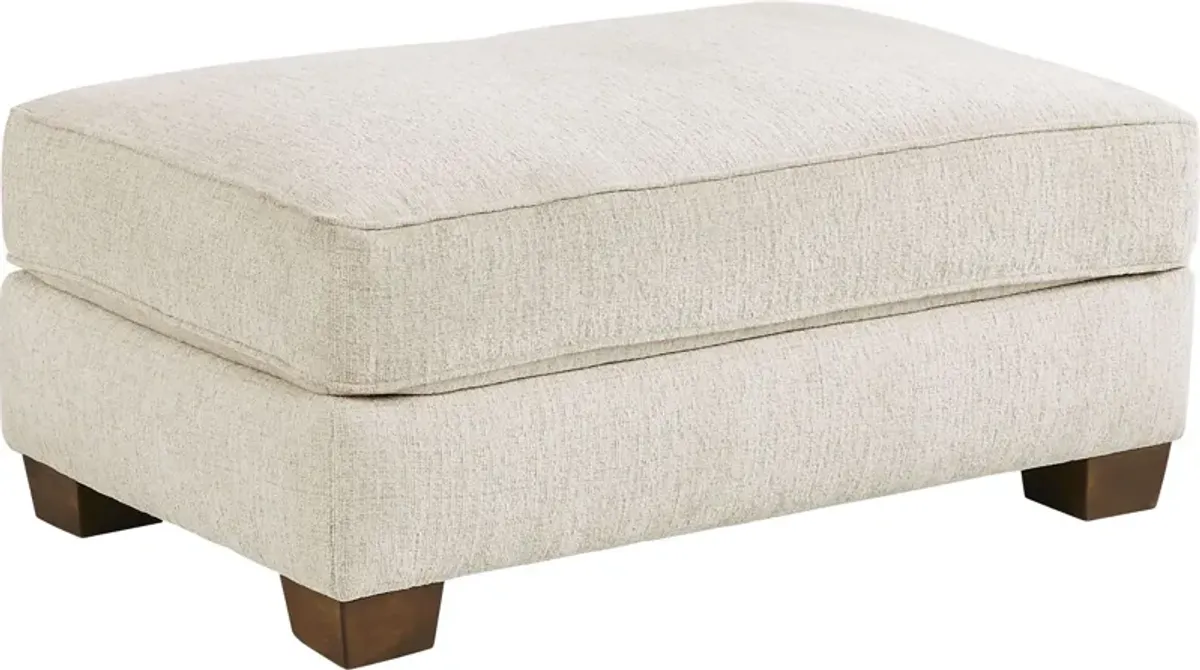 Fallon Ivory Ottoman