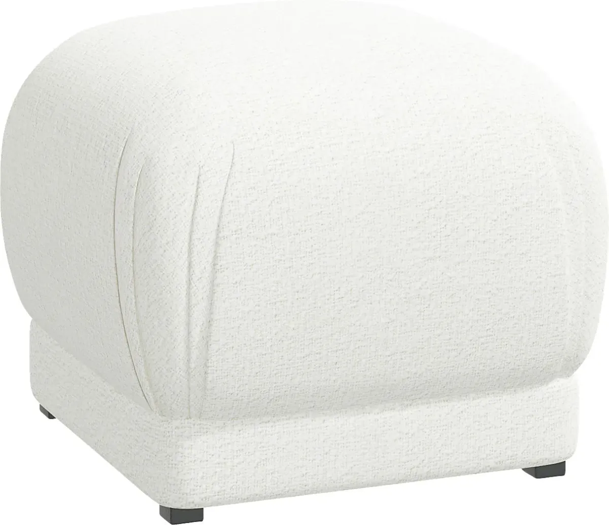 Barn Chic White Ottoman