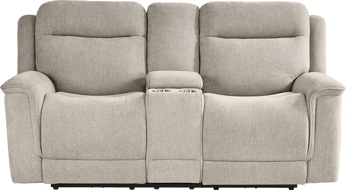 Meadow Park Cement 3 Pc Dual Power Reclining Living Room