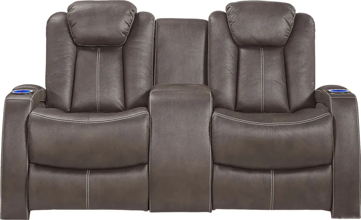 Crestline Brown 2 Pc Dual Power Reclining Living Room