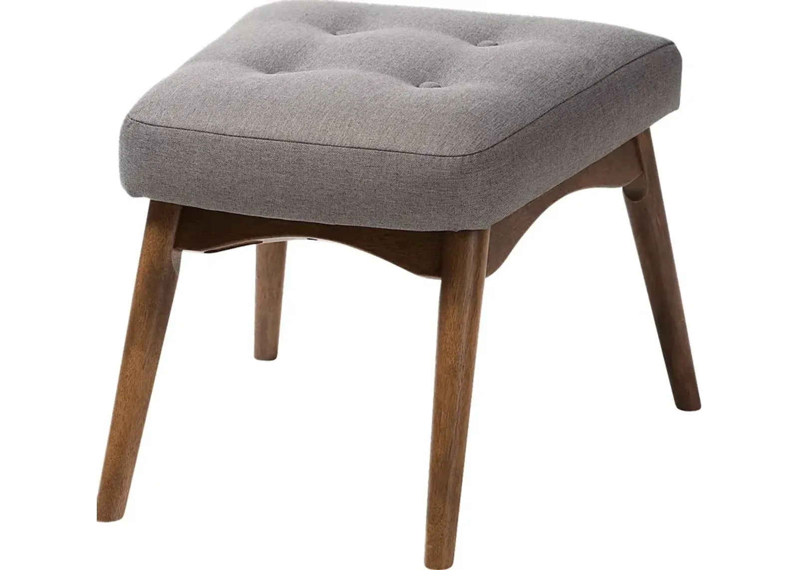 Wildernest Gray Ottoman