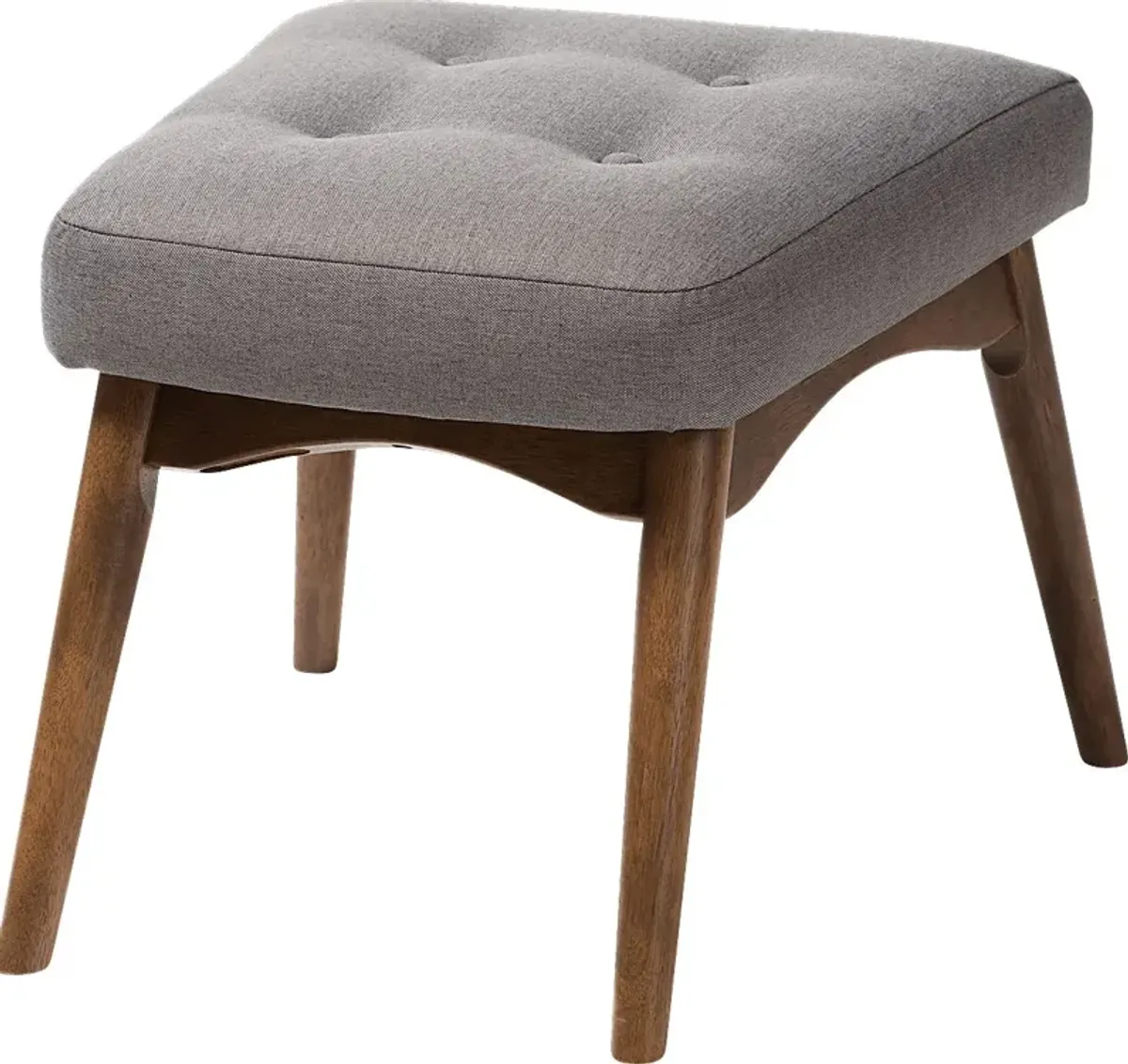 Wildernest Gray Ottoman