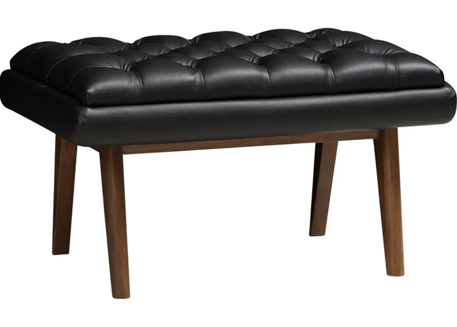 Minneha Black Ottoman