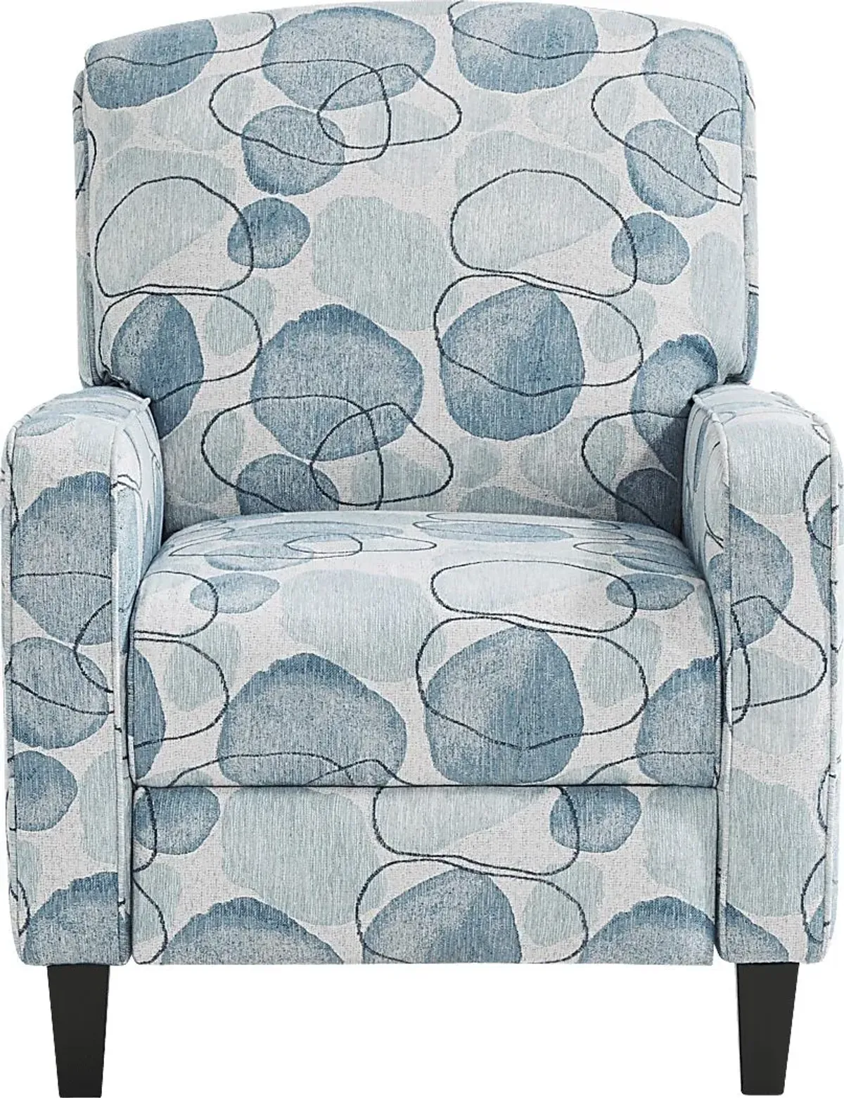 Alanis Bay Blue Push Back Recliner