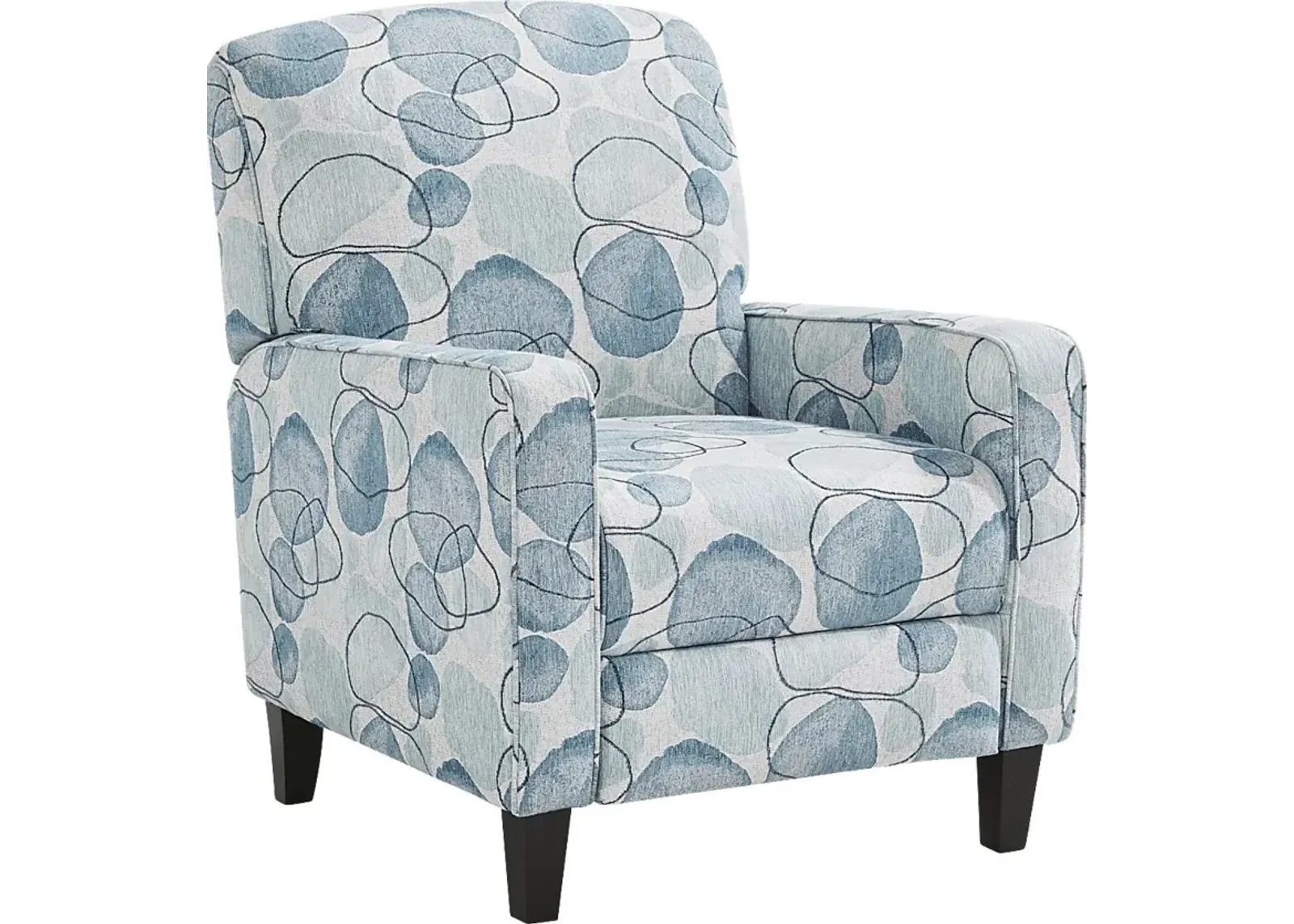 Alanis Bay Blue Push Back Recliner