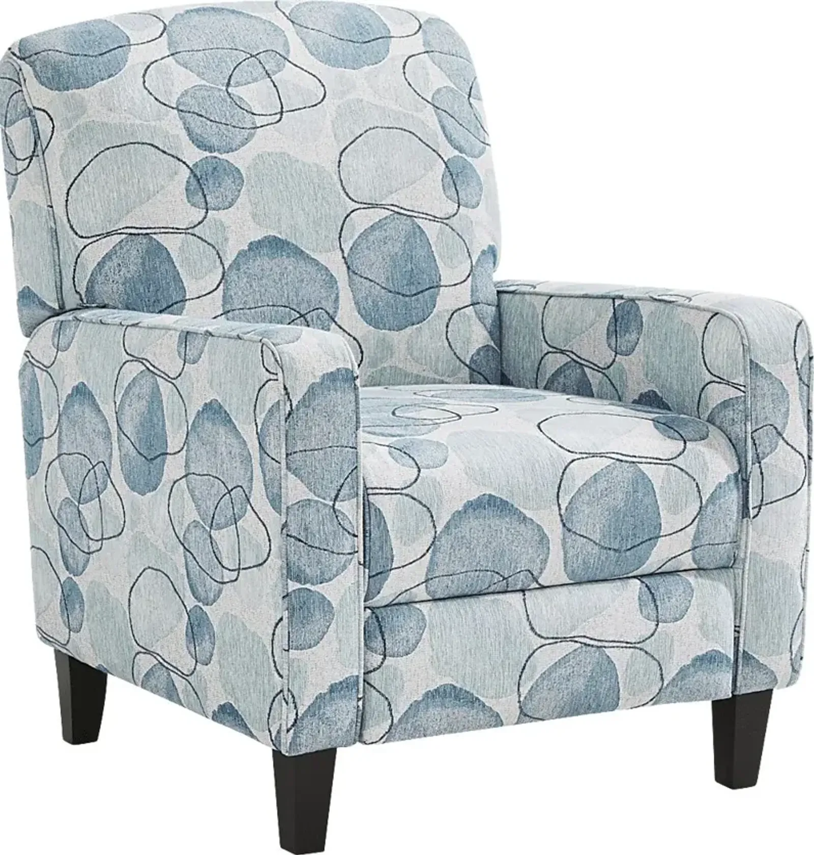 Alanis Bay Blue Push Back Recliner