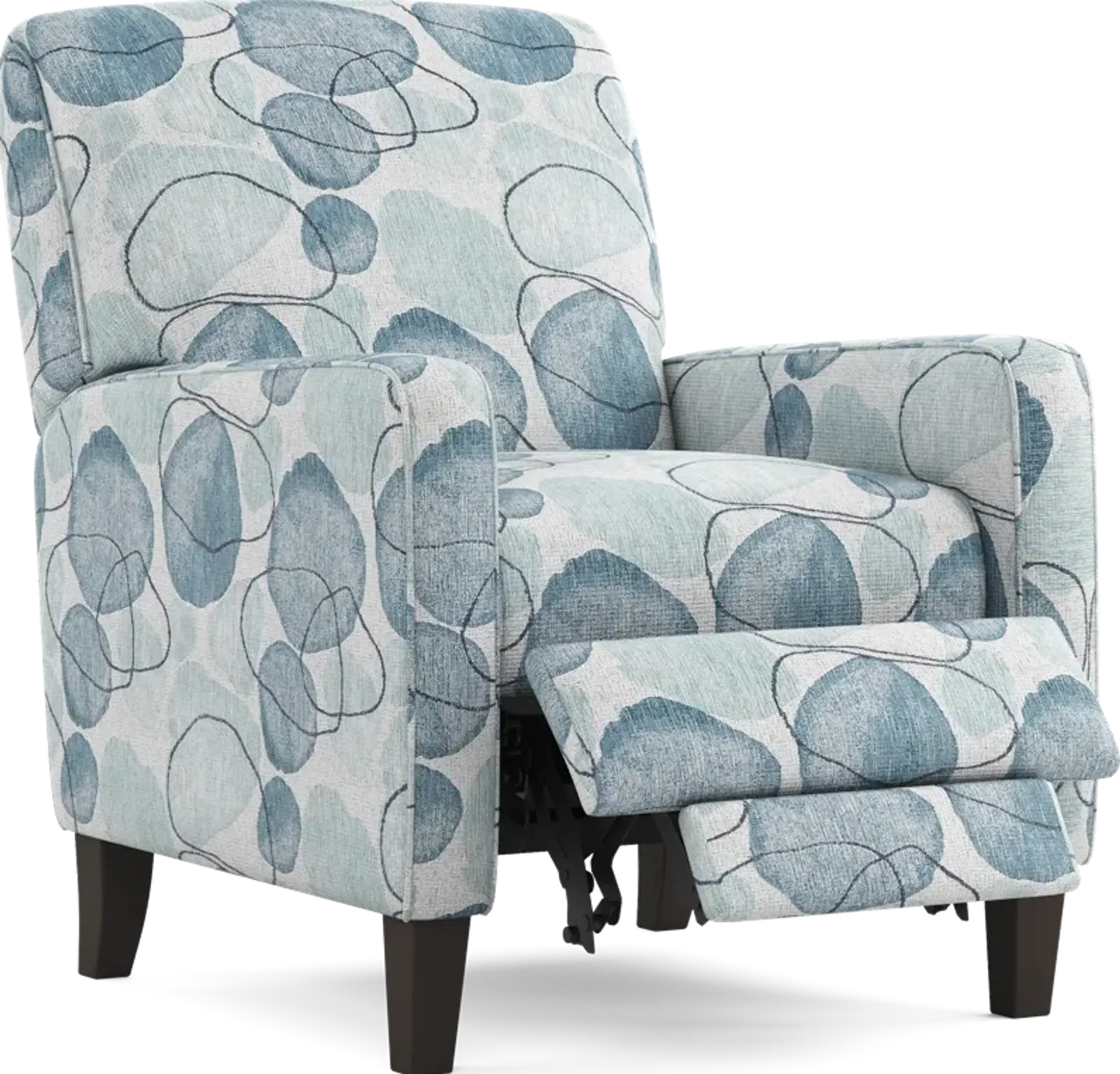 Alanis Bay Blue Push Back Recliner