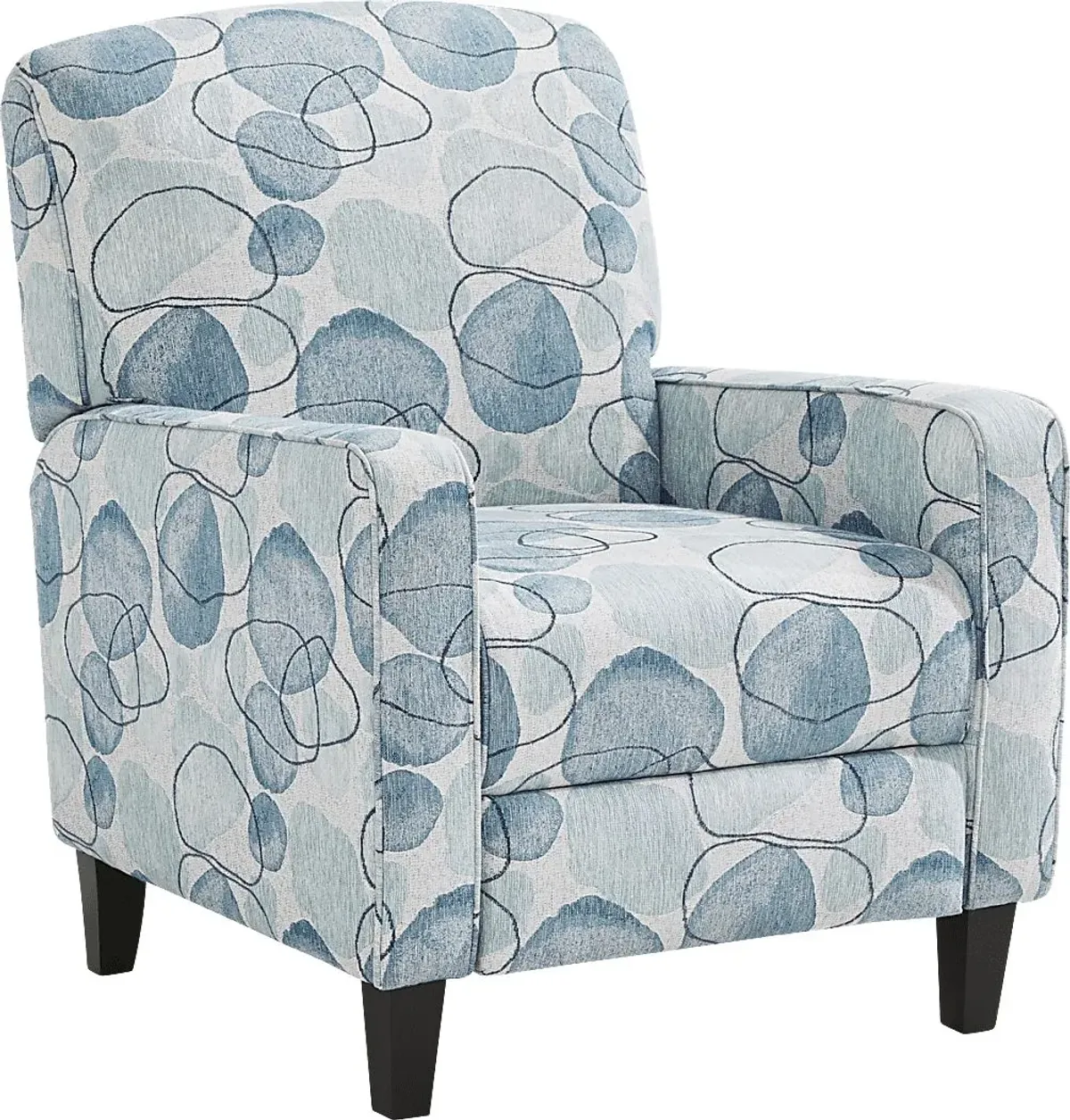 Alanis Bay Blue Push Back Recliner