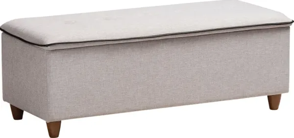 Gioni Gray Storage Ottoman