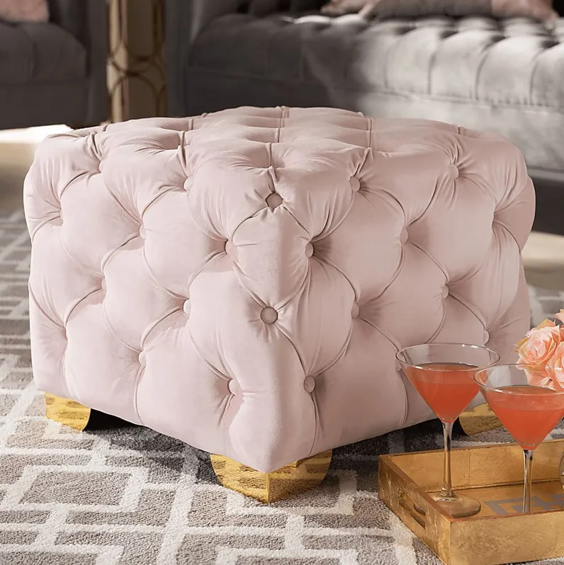 Avocet Pink Ottoman