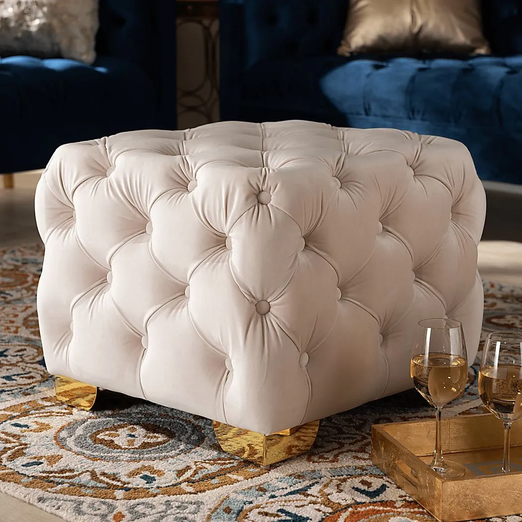 Avocet Beige Ottoman