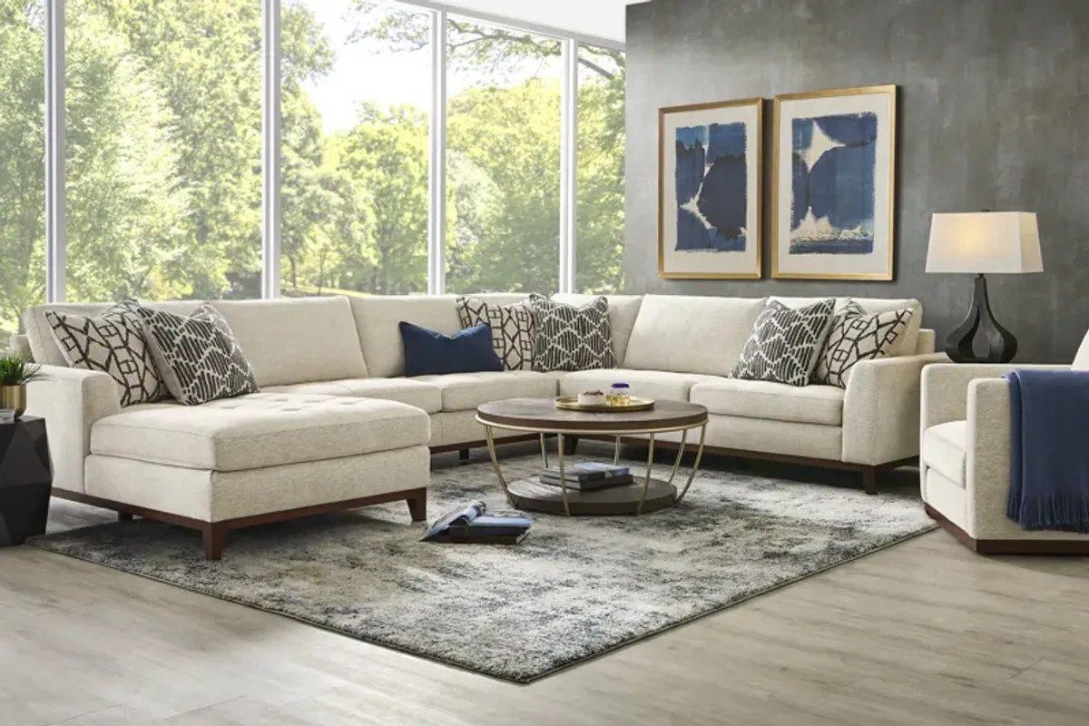 Harmon Beige 3 Pc Sectional