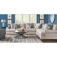 Brookview Heights Beige 7 Pc Sectional Living Room