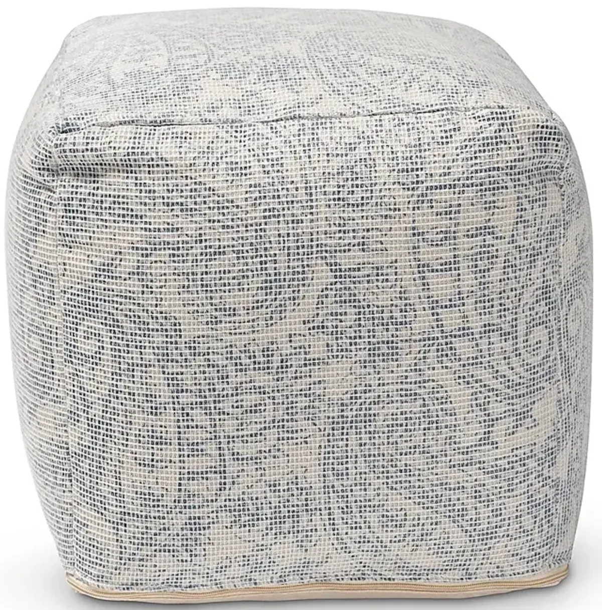 Earliegh Ivory Pouf