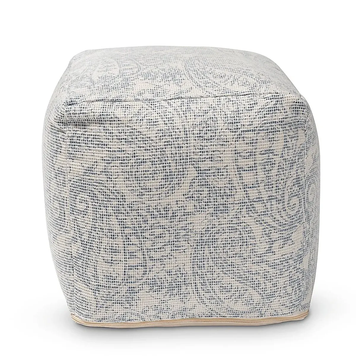 Earliegh Ivory Pouf