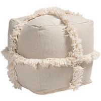 Pineview Court Beige Pouf