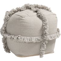 Pineview Court Gray Pouf
