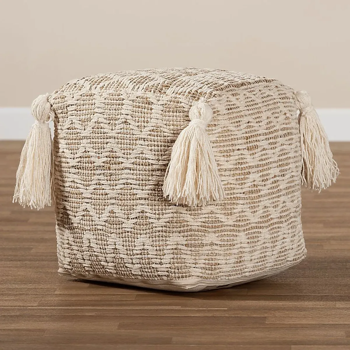 Kentmont Lane Natural Pouf