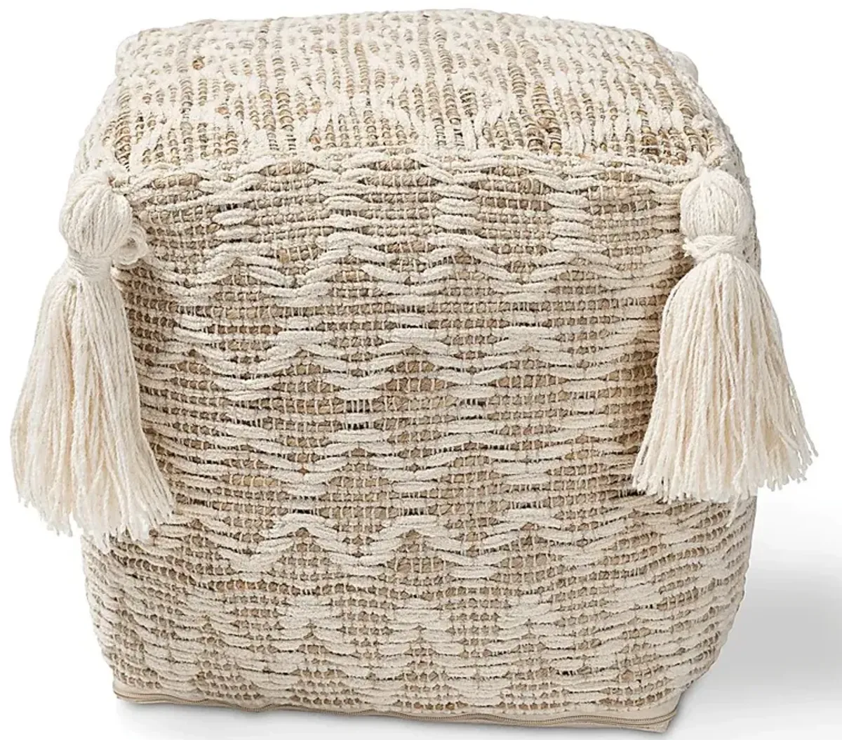 Kentmont Lane Natural Pouf