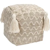 Kentmont Lane Natural Pouf