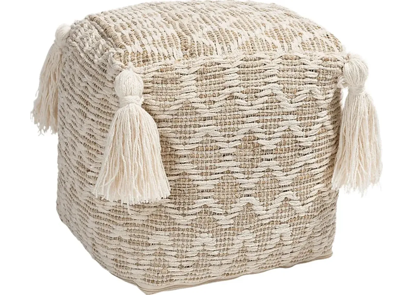 Kentmont Lane Natural Pouf