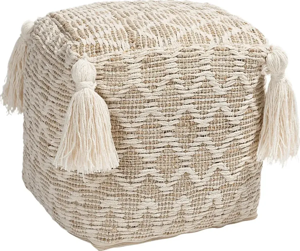 Kentmont Lane Natural Pouf