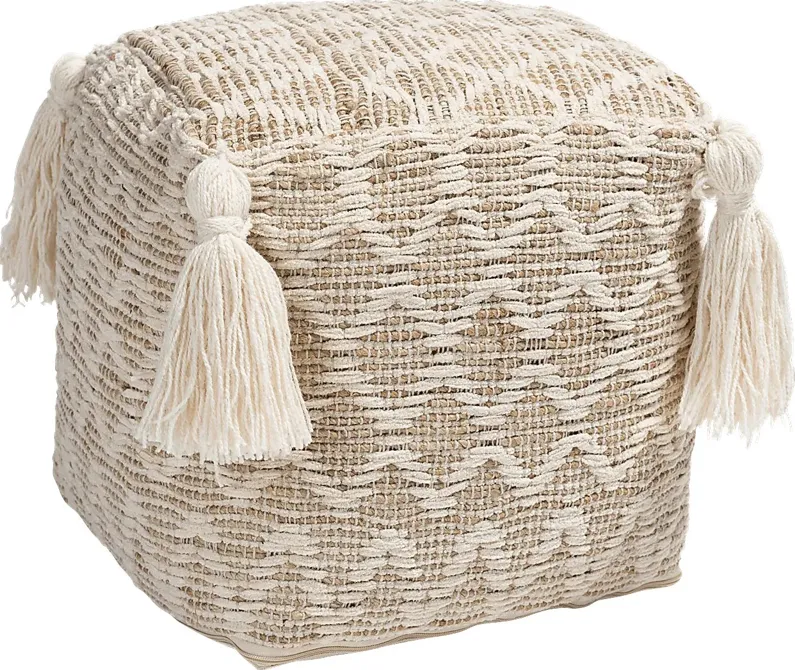 Kentmont Lane Natural Pouf