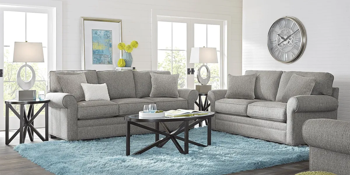 Bellingham Gray Textured 7 Pc Living Room