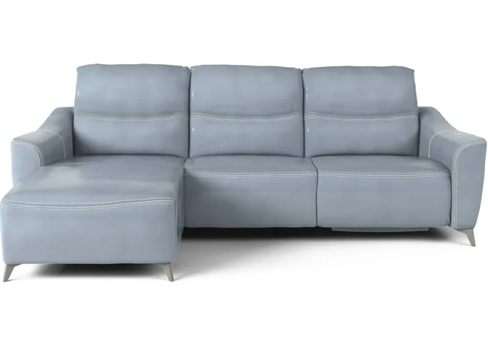 Domio Hydra Leather 3 Pc Power Reclining Sectional