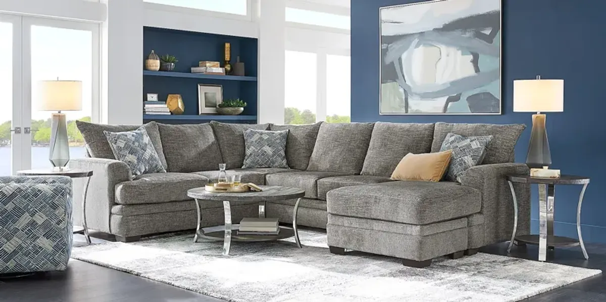 Copley Court Pewter 2 Pc Sectional