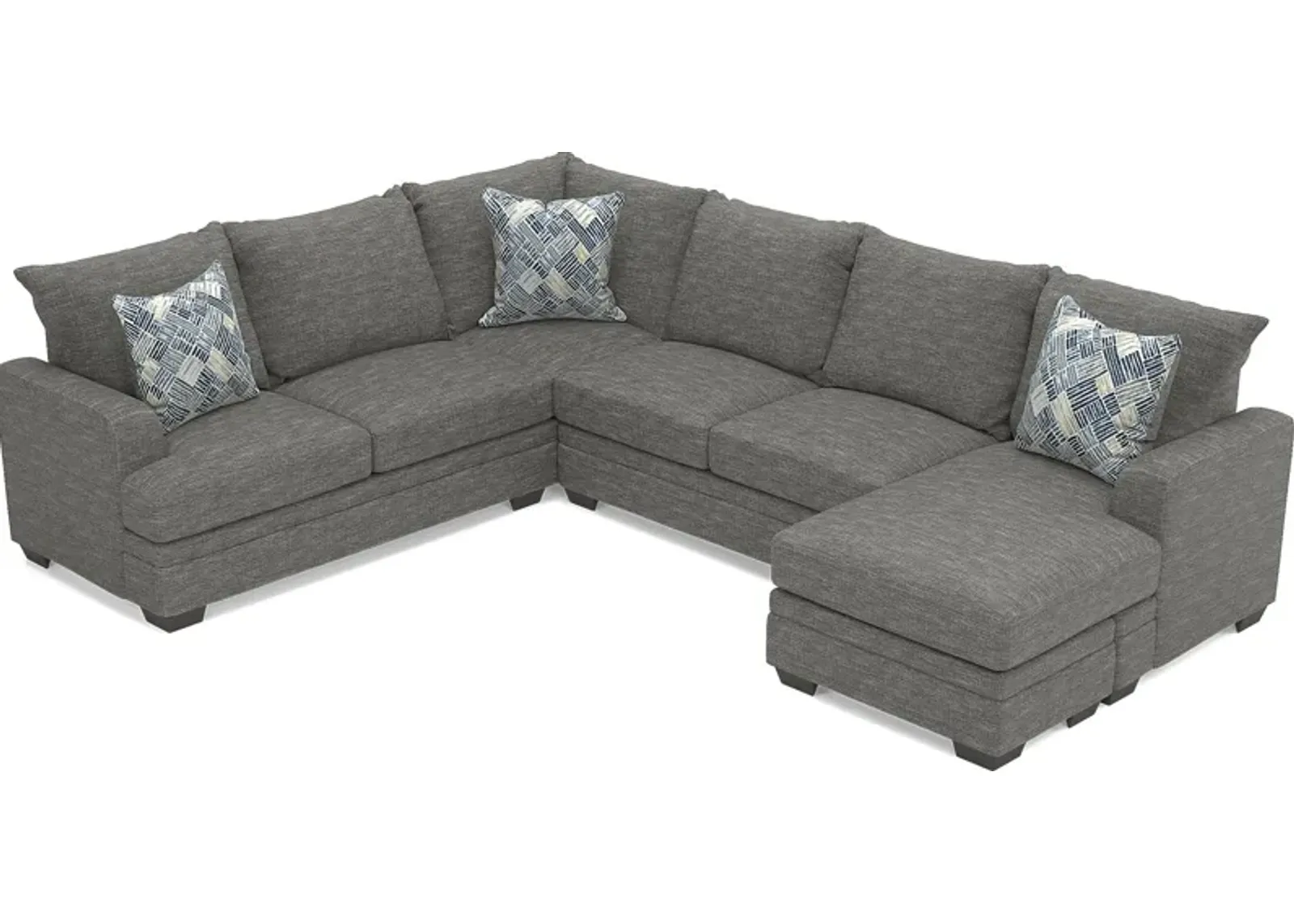 Copley Court Pewter 2 Pc Sectional