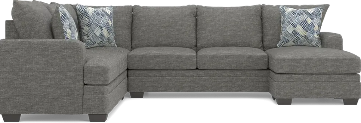 Copley Court Pewter 2 Pc Sectional