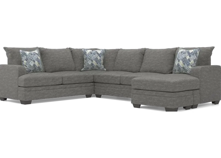 Copley Court Pewter 2 Pc Sectional