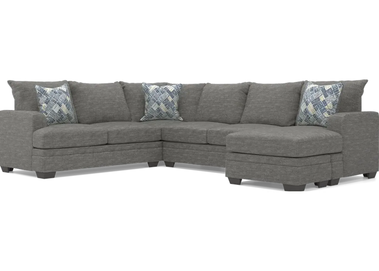 Copley Court Pewter 2 Pc Sectional