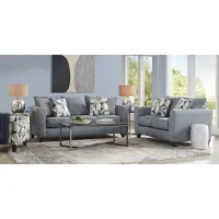 Marisol Bay Gray 8 Pc Living Room with Sleeper Sofa