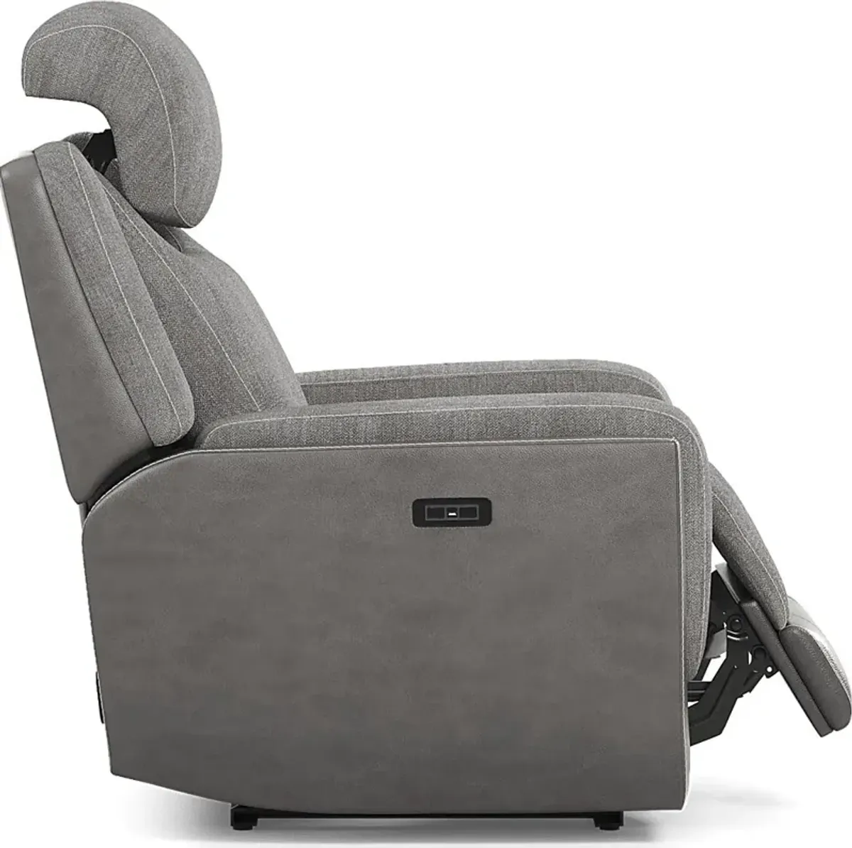 State Street Gray 3 Pc Dual Power Reclining Living Room